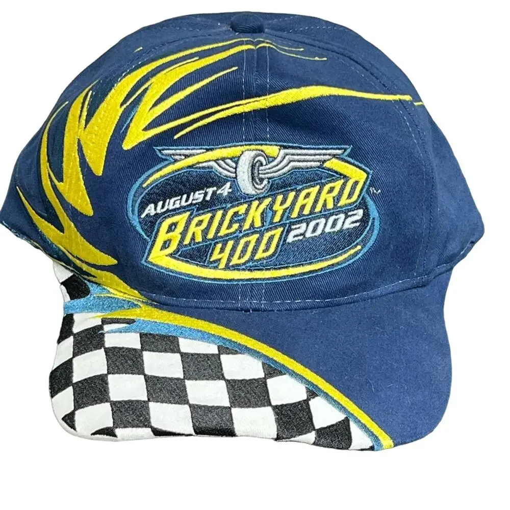 Vintage 2002 Brickyard 400 Strapback Hat Nascar Top of the World Limited Edition